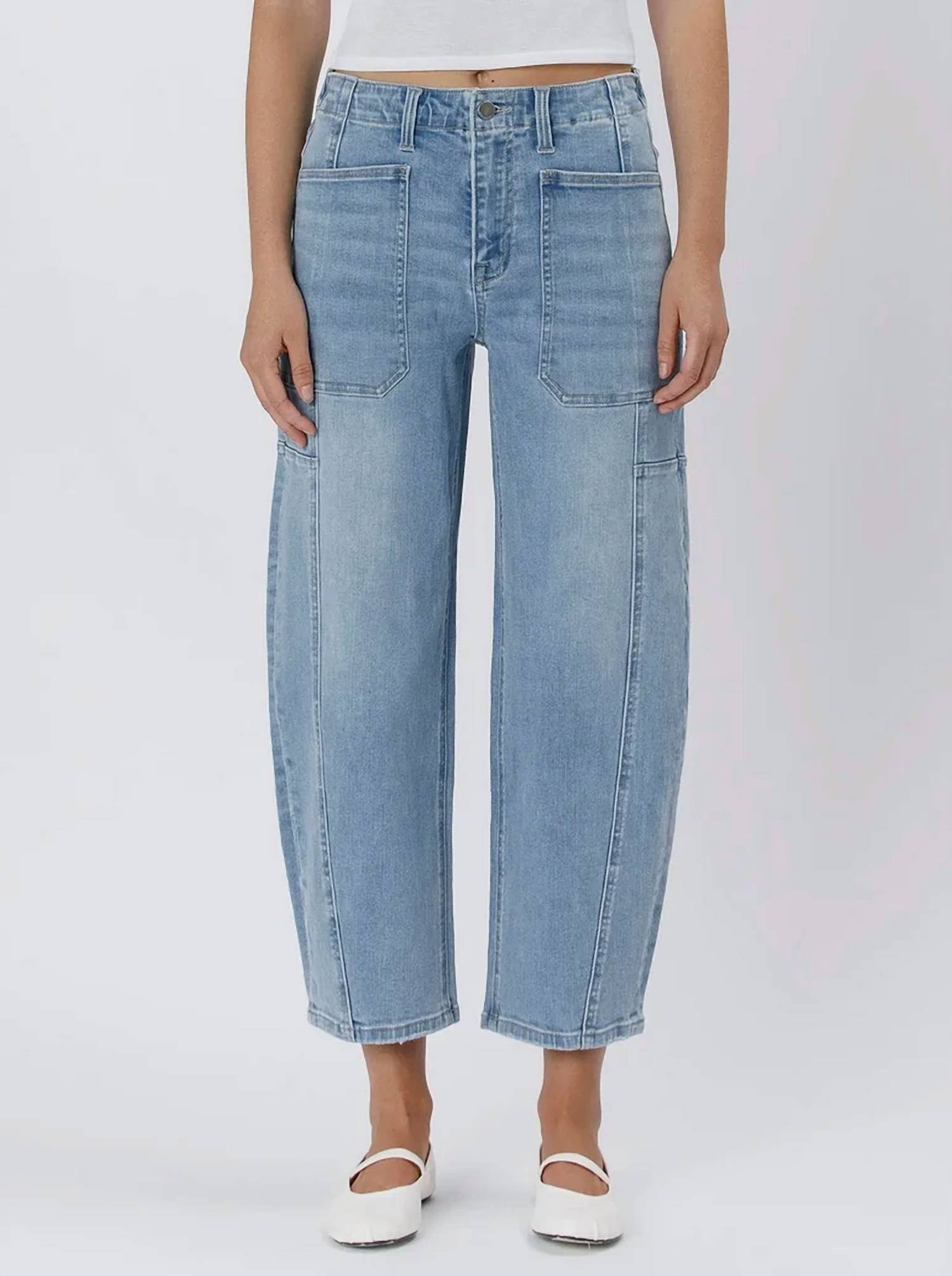 New Flying Monkey High Rise Barrel Jeans In Accomplishments